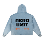Load image into Gallery viewer, Nerd Unit Frayed-Hem Hoodie
