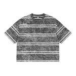 Load image into Gallery viewer, Snow Washed Striped Boxy Tee