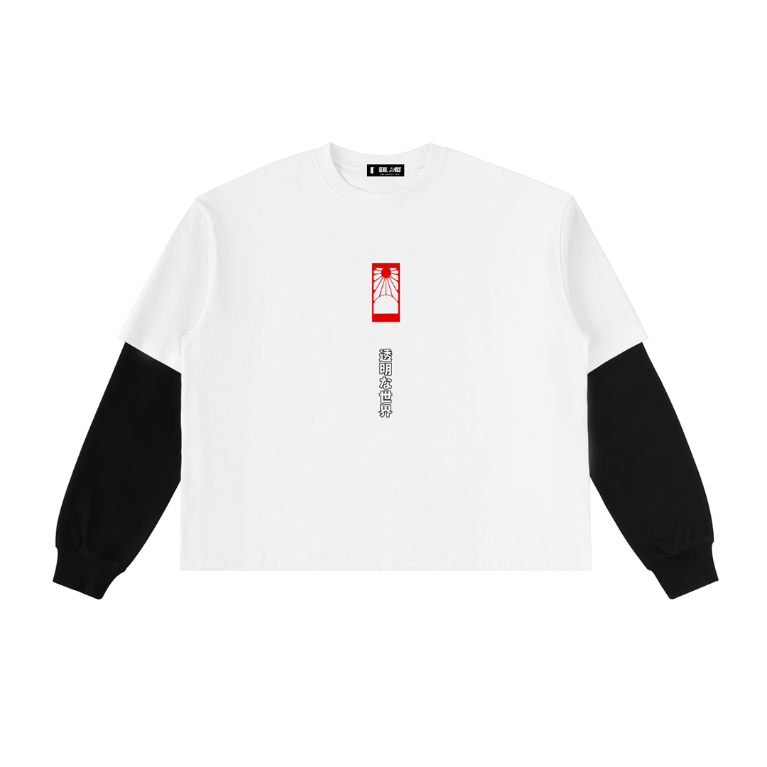 Transparent World Layered Sleeve Tee