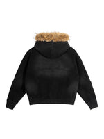 Load image into Gallery viewer, Faux Fur Zip Hoodie